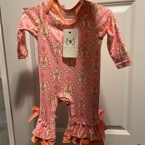Pink and Orange Kids Footie